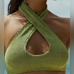 Bound by Bond Eye Carmen Crop Twist Bikini Top